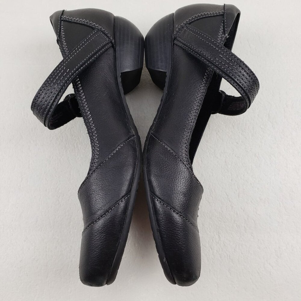 Taos Virtue Mary Jane Shoe Womens 8.5 Black Leather Strap Walk Comfort Low Heel - Picture 6 of 13